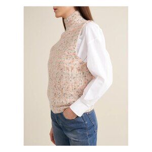 Bellerose Women’s Lattem Extra Fine Merino Wool Sleeveless Sweater Large